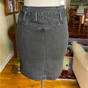 Free People black pencil mini skirt with belt